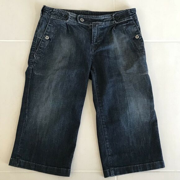 Citizens of Humanity Mid Rise Cotton Stretch Cropped Jeans - Picture 1 of 10